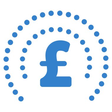 Lirası küre kalkan düz vektör simgesi simgesi