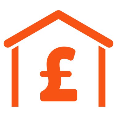 Lirası garaj düz vektör simgesi simgesi