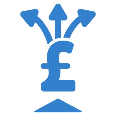 Paylaşım Lirası düz vektör simgesi simgesi