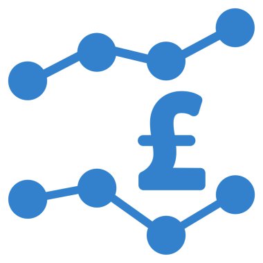 Lirası eğilimleri düz vektör simgesi simgesi