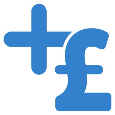 Tıp Lirası fiyat düz vektör simgesi simgesi