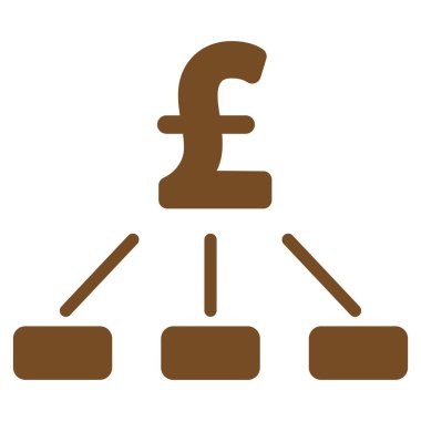 Lirası hiyerarşi düz vektör simgesi simgesi