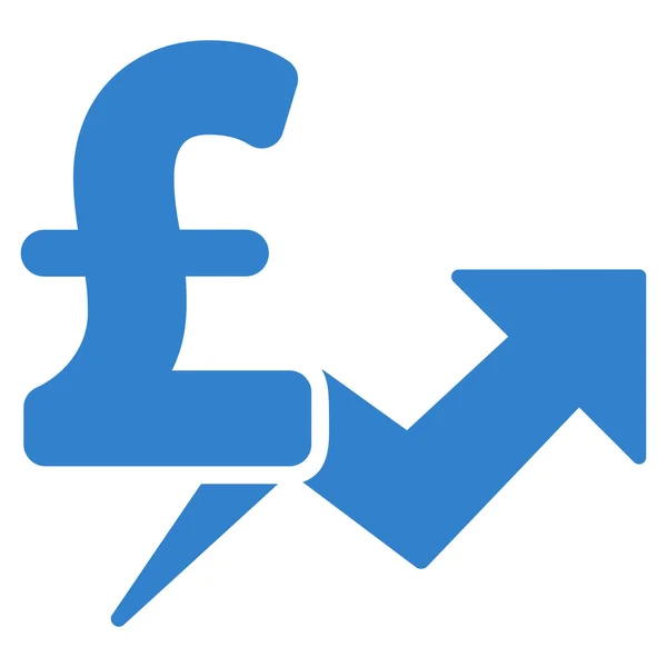 Font ár növekedés lapos Vector Icon szimbólum — Stock Vector