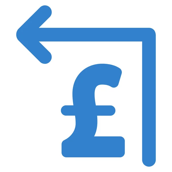 Font Moneyback lapos Vector Icon szimbólum — Stock Vector