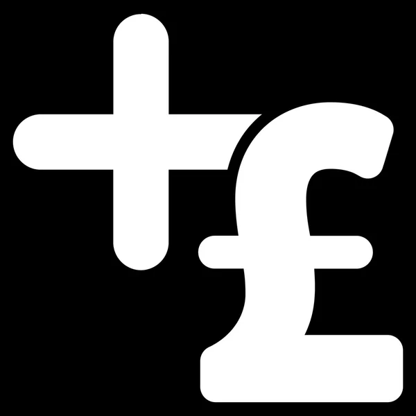 Medicine Pound Price Flat Vector Icon Symbol — Stock Vector