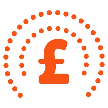 Lirası küre kalkan düz vektör simgesi simgesi