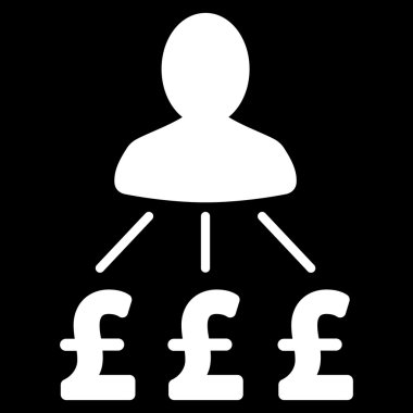 Kişi Lirası düz vektör simgesi simgesi giderleri