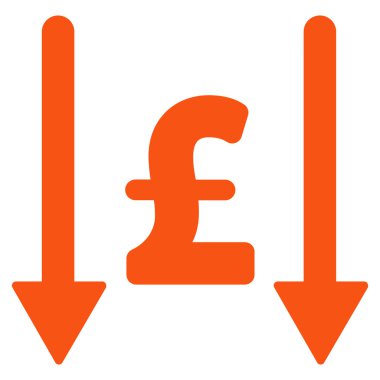 Lirası düz vektör simgesi simgesi almak