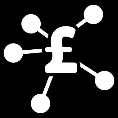 Lirası dağıtım düz vektör simgesi simgesi