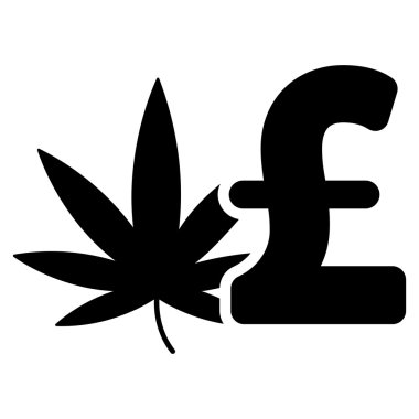 Esrar Lirası iş düz vektör simgesi simgesi