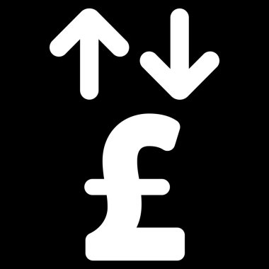 Lirası hareketleri düz vektör simgesi simgesi