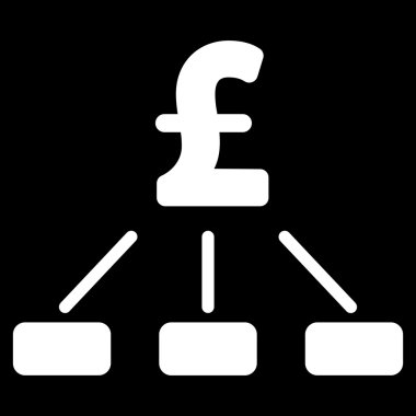 Lirası hiyerarşi düz vektör simgesi simgesi