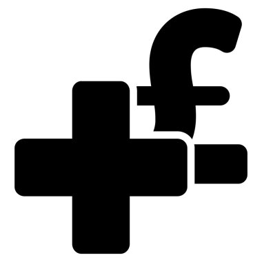 Lirası düz vektör simgesi simgesi eklemek