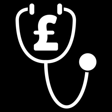 Lirası sağlık düz vektör simgesi simgesi