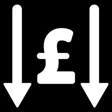 Lirası düz vektör simgesi simgesi almak