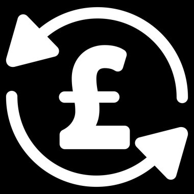 Lirası denge düz vektör simgesi simgesi Yenile