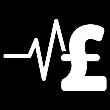 Lirası mali darbe düz vektör simgesi simgesi