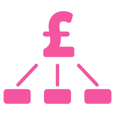 Lirası hiyerarşi düz vektör simgesi simgesi