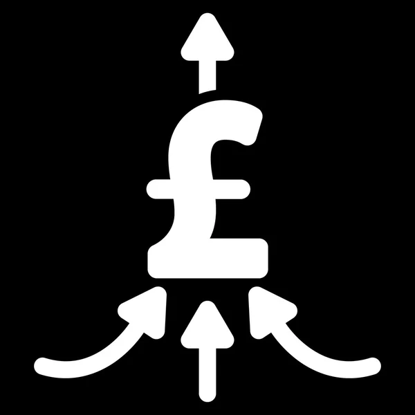 Agregator finansowy płaski wektor ikony symbolem — Wektor stockowy