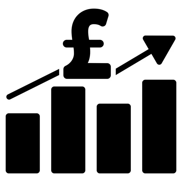 Font üzleti diagram lapos Vector Icon szimbólum — Stock Vector