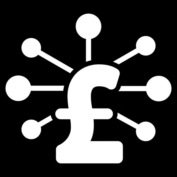 Pfund Beziehungen flache Vektor Symbol Symbol — Stockvektor