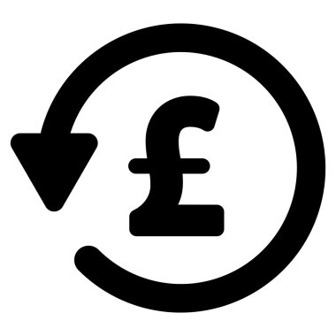 Lirası indirim düz vektör simgesi simgesi