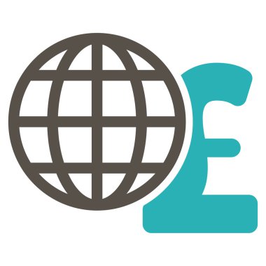 Küresel Lirası düz vektör simgesi simgesi finanse etmektedir.