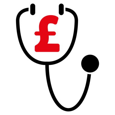 Lirası sağlık düz vektör simgesi simgesi