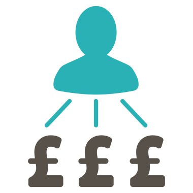 Kişi Lirası düz vektör simgesi simgesi giderleri