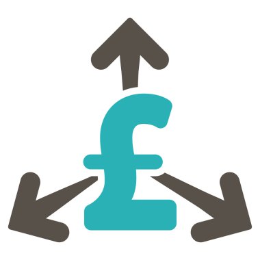 Lirası para düz vektör simgesi simgesi harcamak