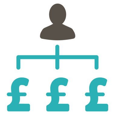 Lirası toplayıcı düz vektör simgesi simgesi