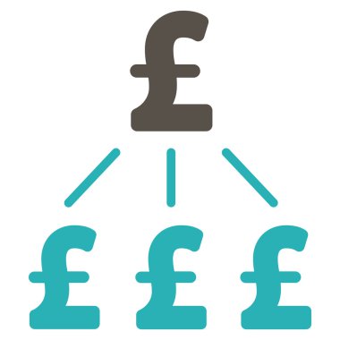 Pound Financial Structure Flat Vector Icon Symbol