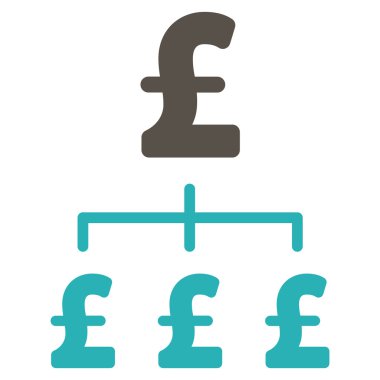 Lirası hiyerarşi düz vektör simgesi simgesi