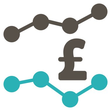 Lirası eğilimleri düz vektör simgesi simgesi