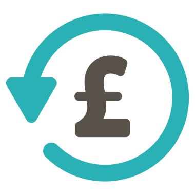 Lirası indirim düz vektör simgesi simgesi