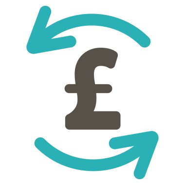 Lirası denge düz vektör simgesi simgesi Yenile