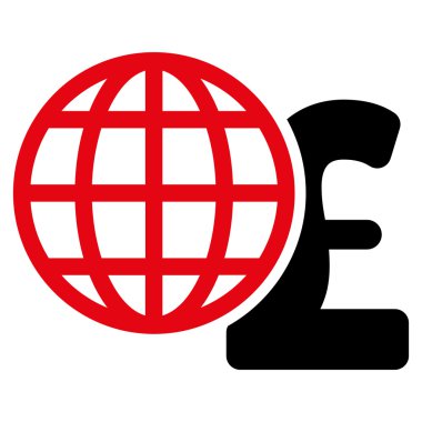 Küresel Lirası düz vektör simgesi simgesi finanse etmektedir.