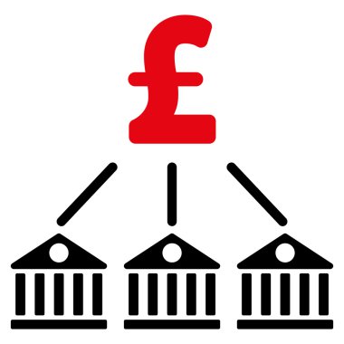 Banka Lirası düz vektör simgesi simgesi giderleri