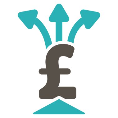 Lirası toplayıcı düz vektör simgesi simgesi