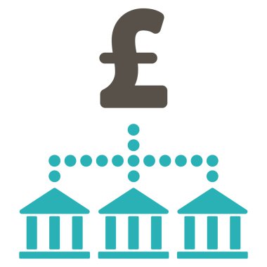 Lirası banka düzeni düz vektör simgesi simgesi