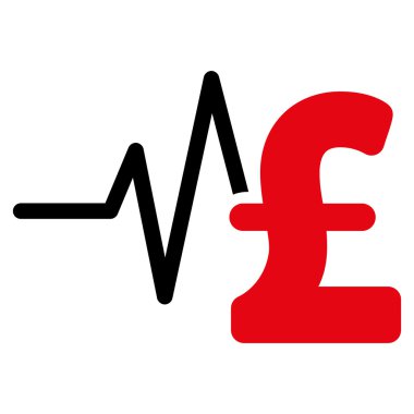 Lirası mali darbe düz vektör simgesi simgesi