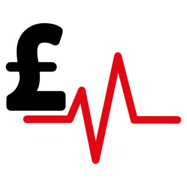 Lirası darbe düz vektör simgesi simgesi