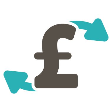 Lirası nakit çıkışları düz vektör simgesi simgesi