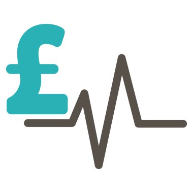 Lirası darbe düz vektör simgesi simgesi