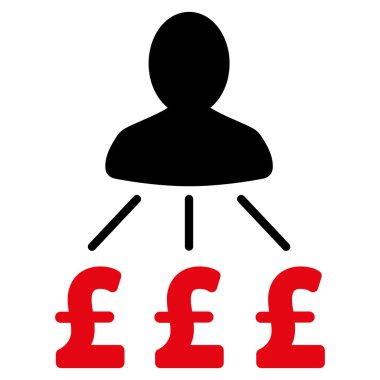 Kişi Lirası düz vektör simgesi simgesi giderleri