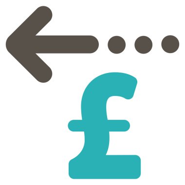 Düz vektör simgesi simgesi Lirası iade