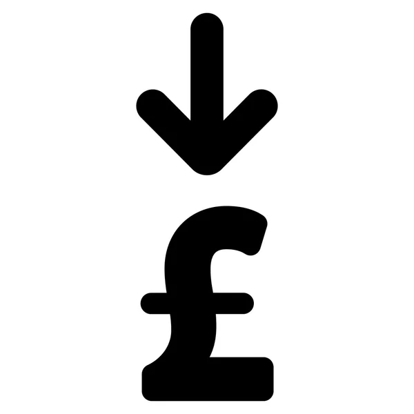 Font bevétel lapos vektor ikon szimbólum — Stock Vector