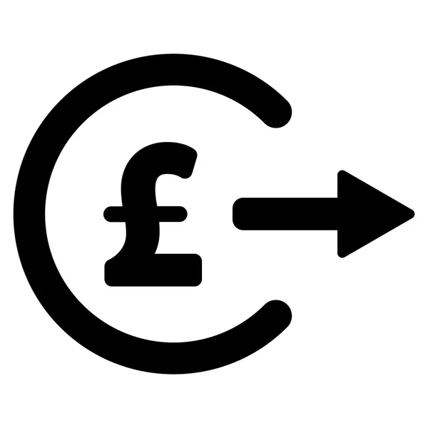 Lapos Vector Icon szimbólum font pénzt — Stock Vector