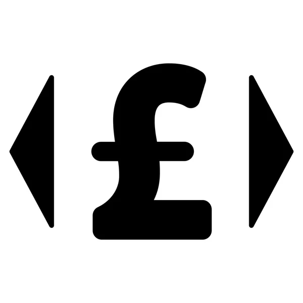 Szabályozza a font ár lapos Vector Icon szimbólum — Stock Vector