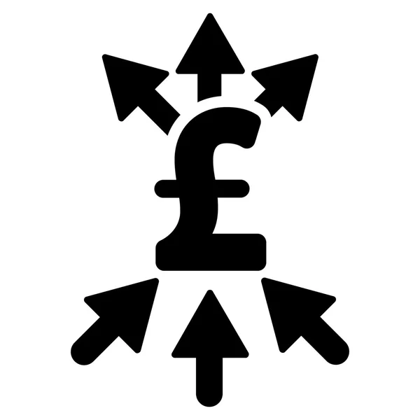 Libra pagamento corretor plana vetor ícone Símbolo — Vetor de Stock